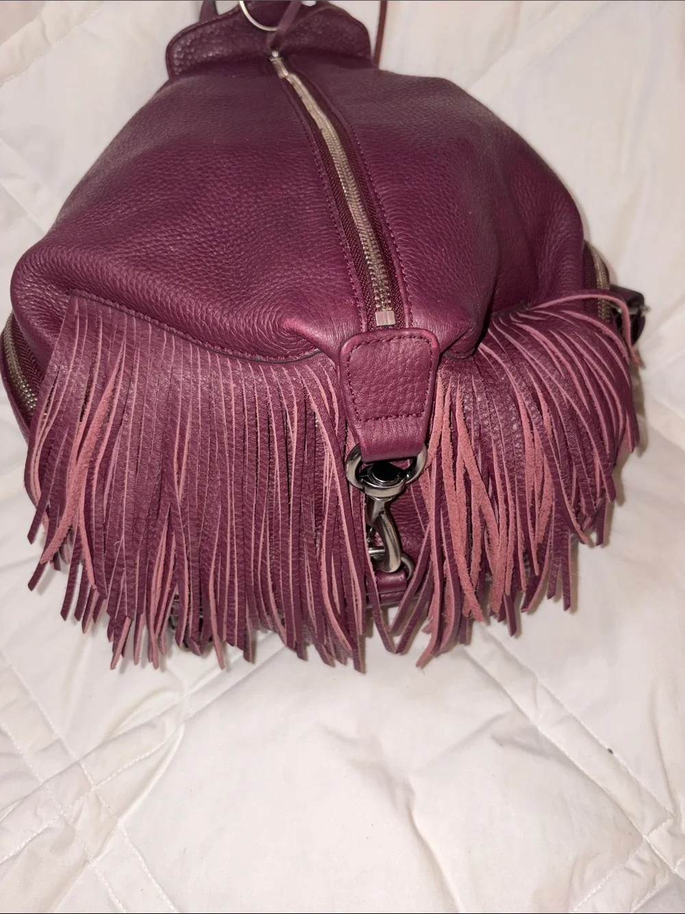 HTF color Rebecca Minkoff Julian Fringe Backpack bag